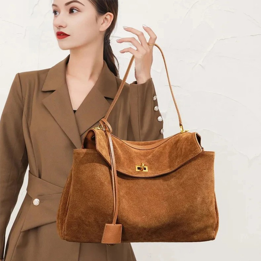 Autumn Winter Women's Suede Ge - Luxury Bags Tote review and price